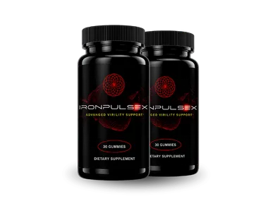 IronPulseX 2 bottle starter package of virility support gummies, 30-day supply
